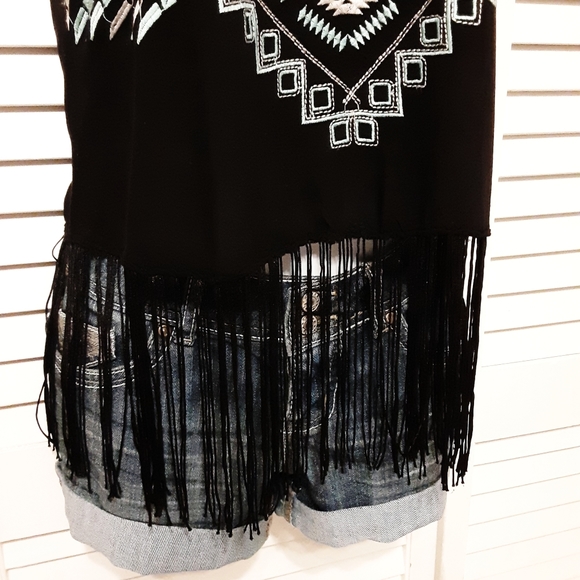Rue 21 Adjustable Strap Racerback Fringe Top - Picture 6 of 8
